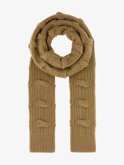 Stella McCartney Falabella cable-knit scarf