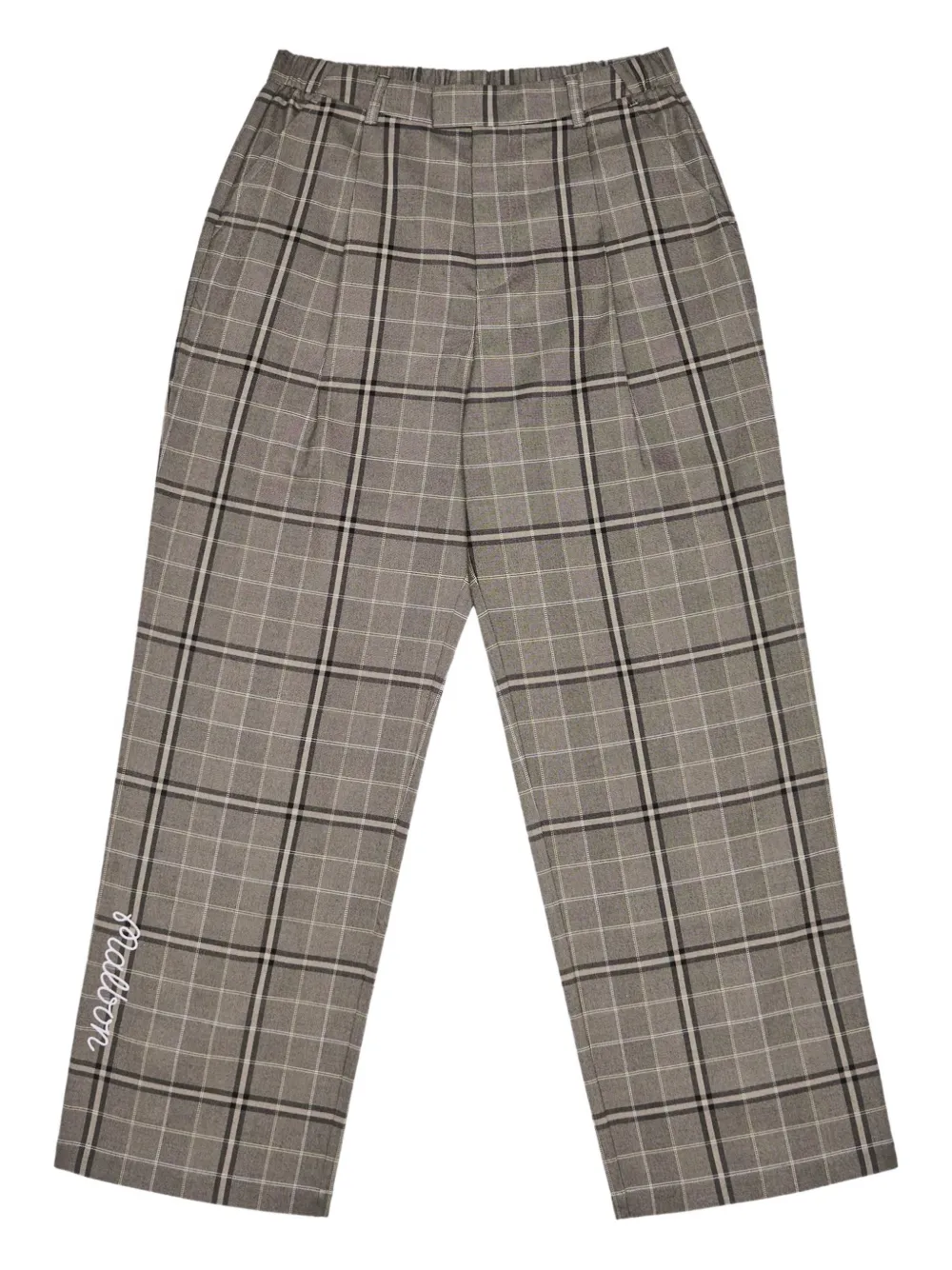 Malbon Golf Pantaloni tartan Emmett - Grigio