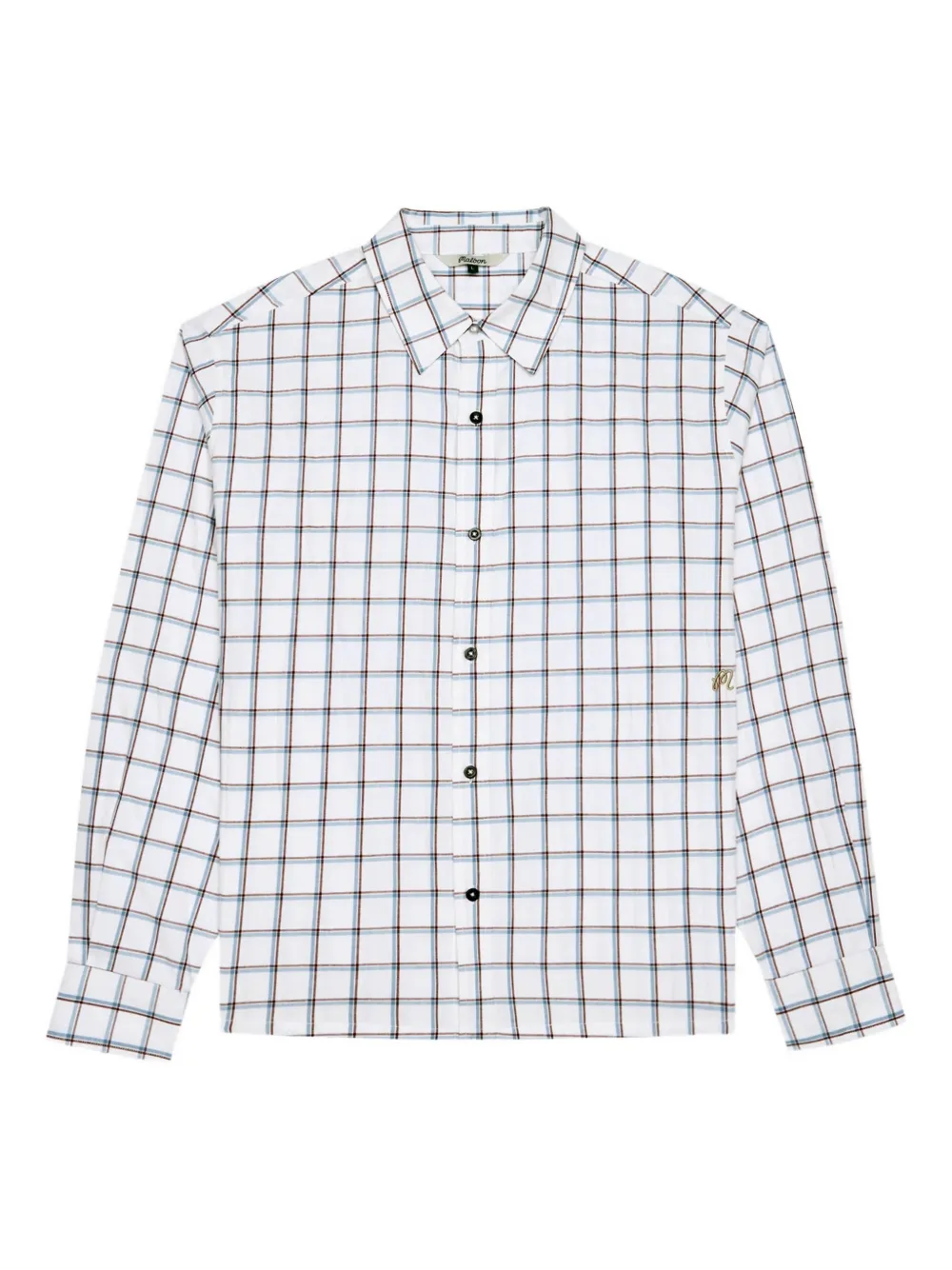 Malbon Golf Camicia Tattersall - Bianco
