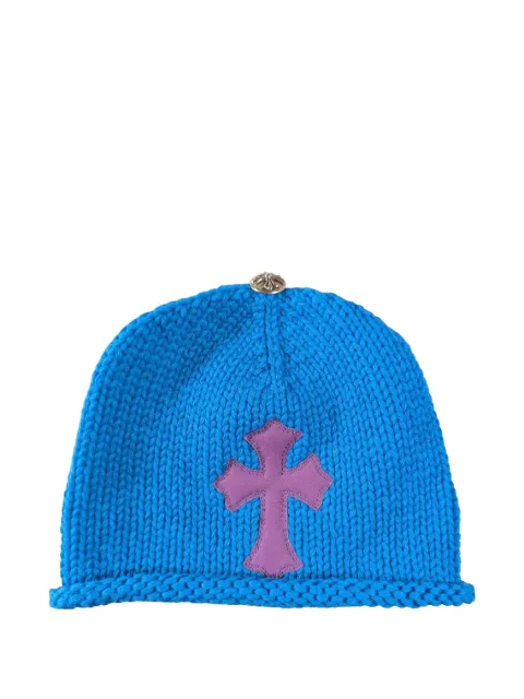 Chrome Hearts cross-patch beanie