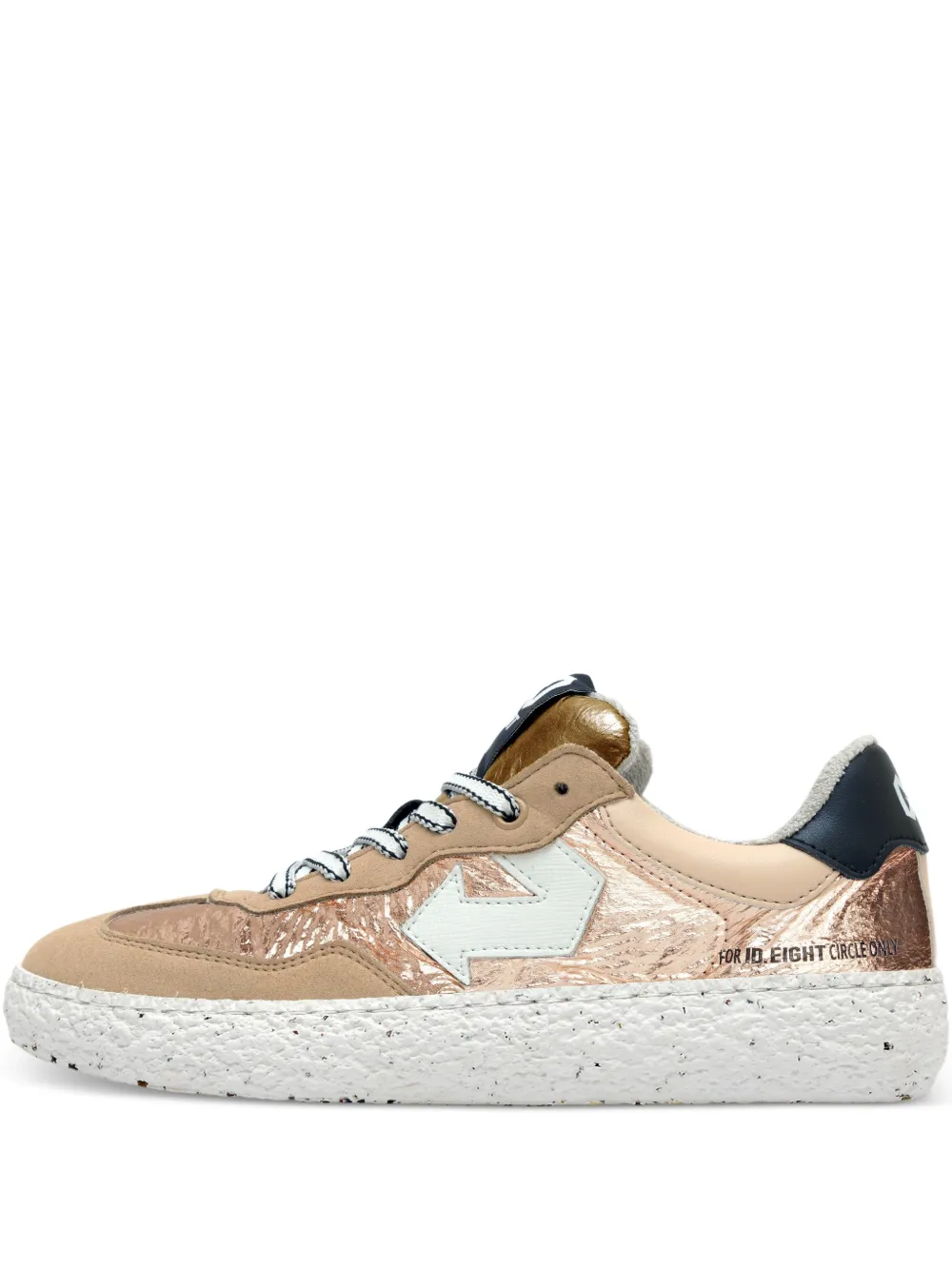 ID.EIGHT Uriduri arrow-detail sneakers - Nude