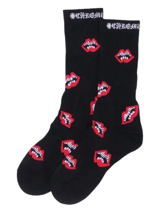 Chrome Hearts Chomper Matty Boy Socks | Black | FARFETCH