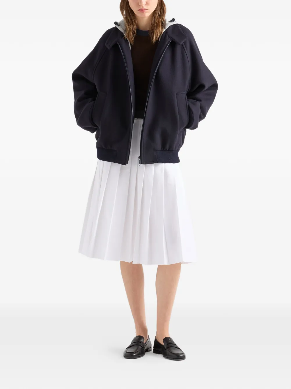  Prada Hooded Jacket - Blue 