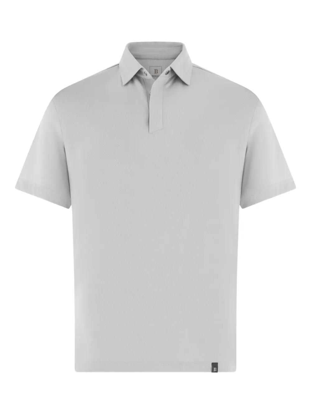 Boggi Milano metal stud polo shirt - Grau
