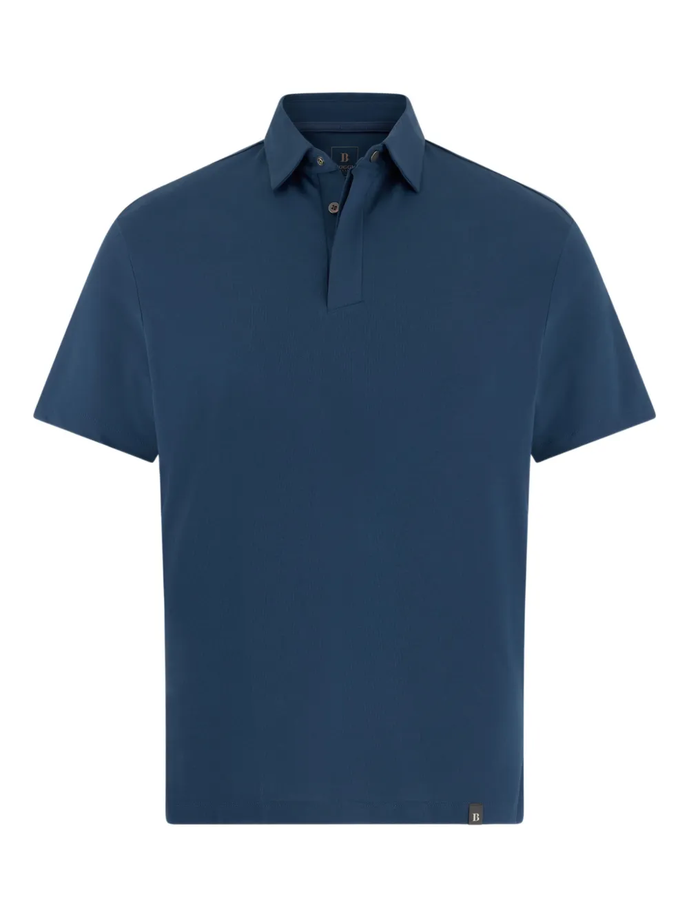 Boggi Milano metal press studs polo shirt - Blau