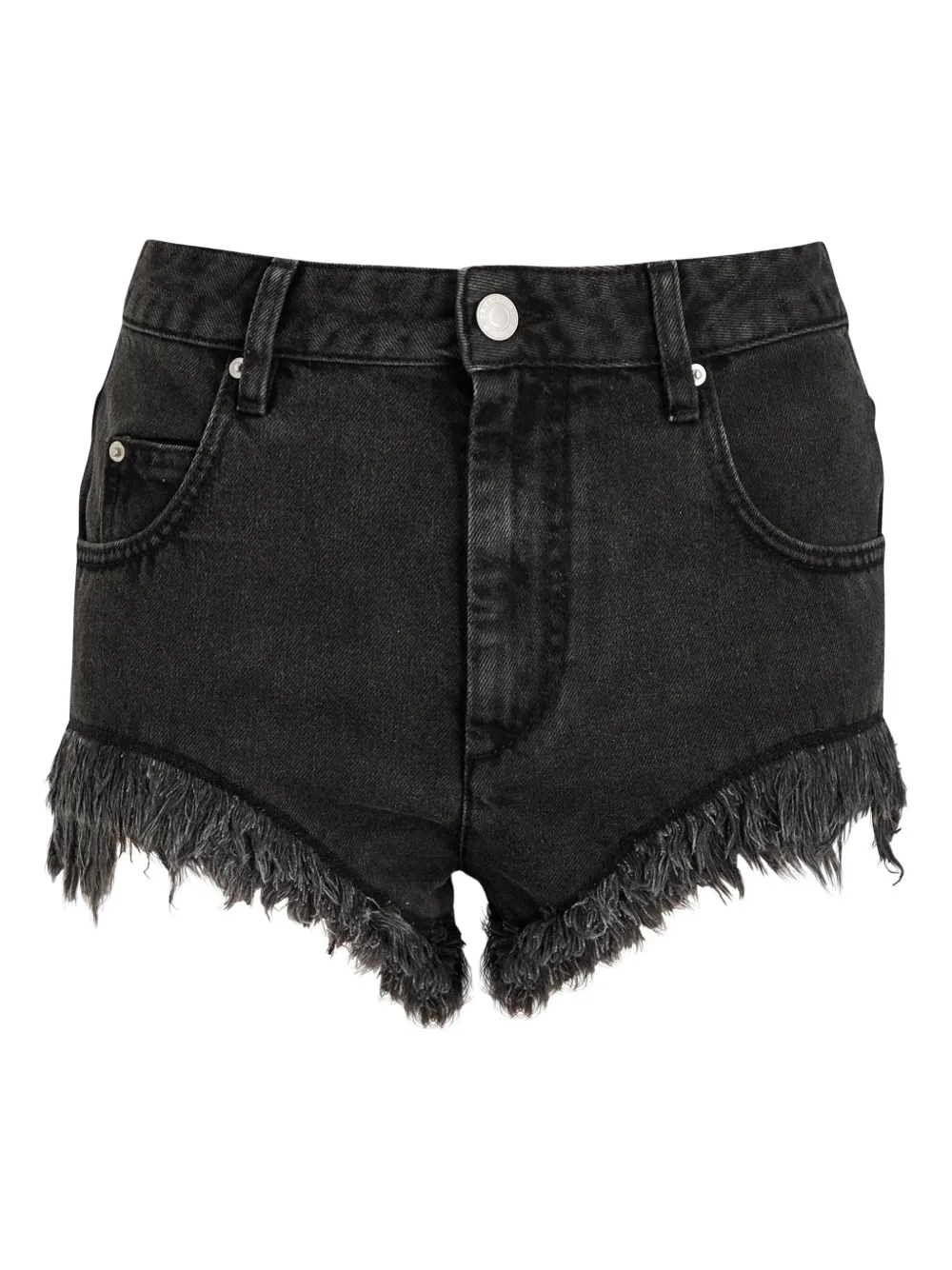 ISABEL MARANT Shorts Eneidao con frange - Nero