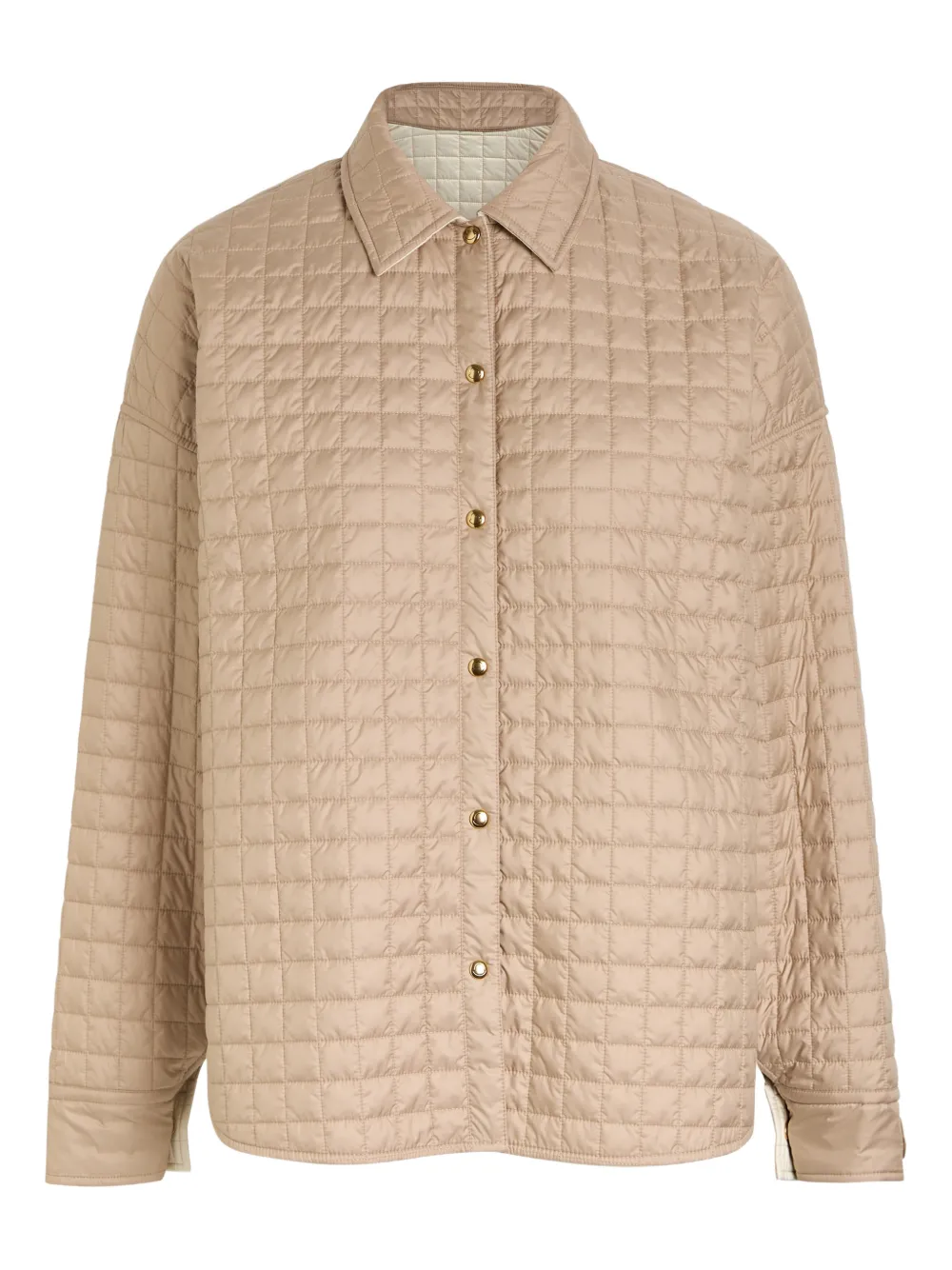 Moncler - Gewatteerd shirtjack - dames - Polyester/Polyester/kalfsleer