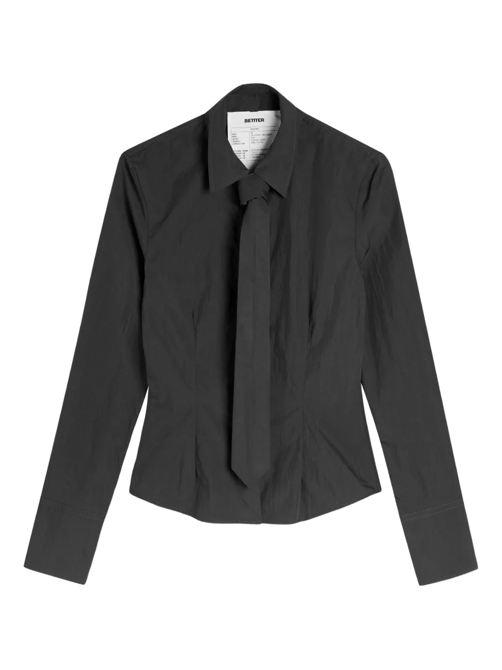 Better tie-detail shirt - Black