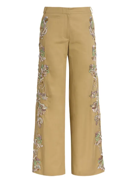 Christopher Esber floral-embellished trousers
