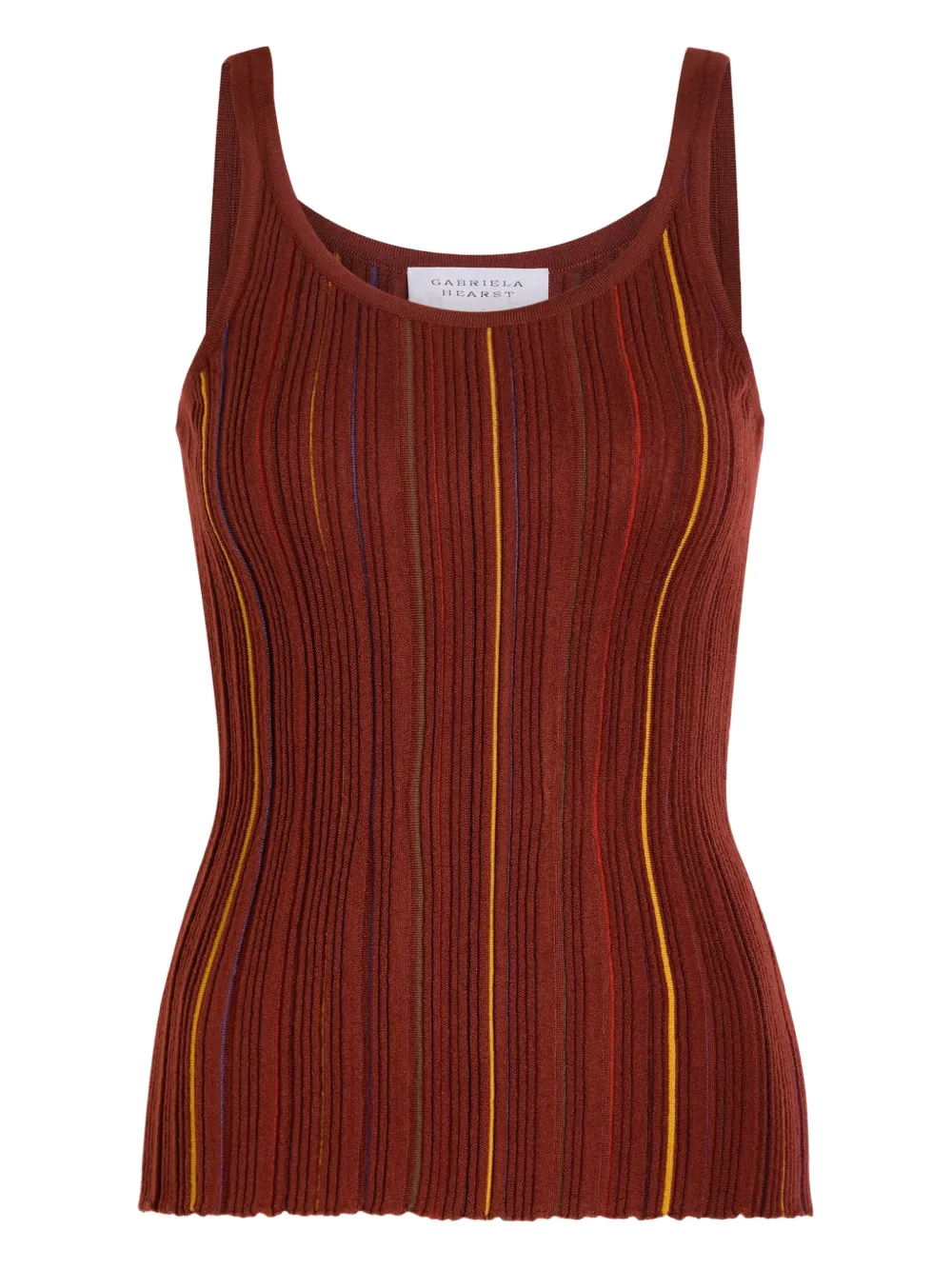 Gabriela Hearst Top a righe - Marrone