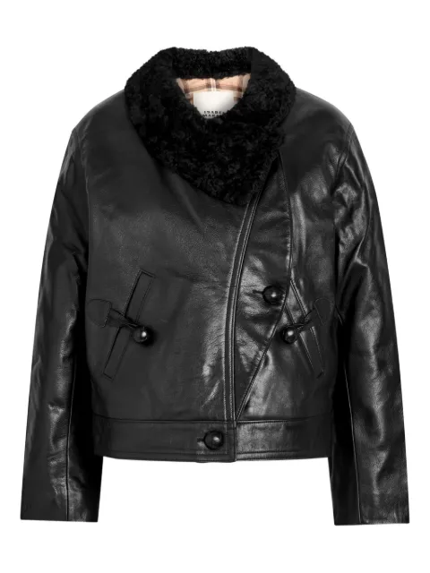 ISABEL MARANT Briyana fur-collar buttoned jacket