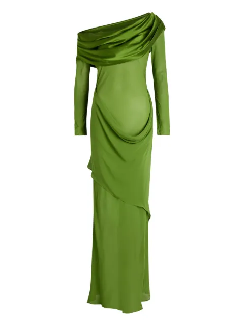 Christopher Esber draped one-shoulder maxi dress