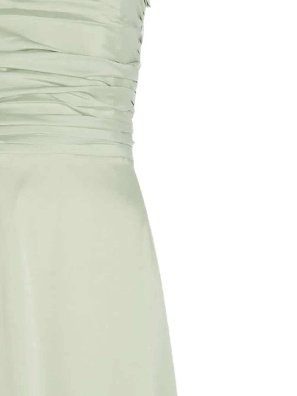 Bernadette Lucina strapless jurk met ruches - Groen
