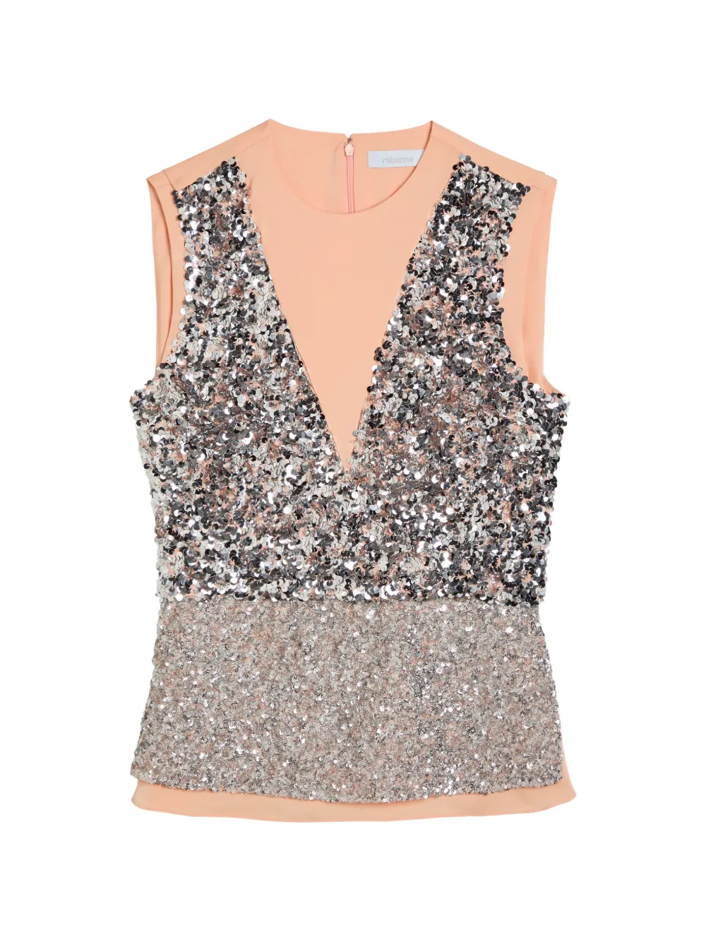 Rabanne sequin V-neck vest - Toni neutri