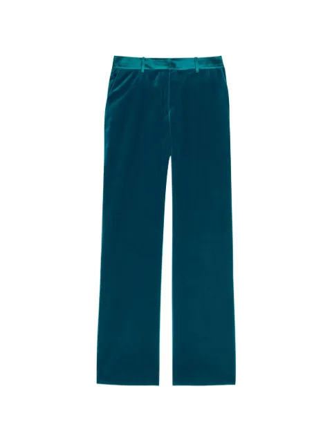 Rabanne pantalones de terciopelo rectos