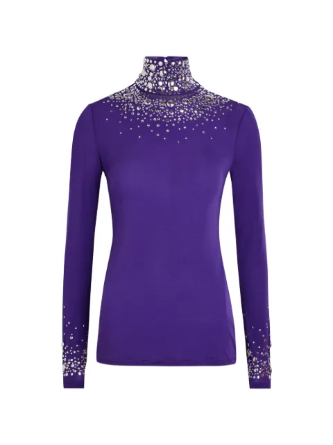 Rabanne embellished roll-neck top
