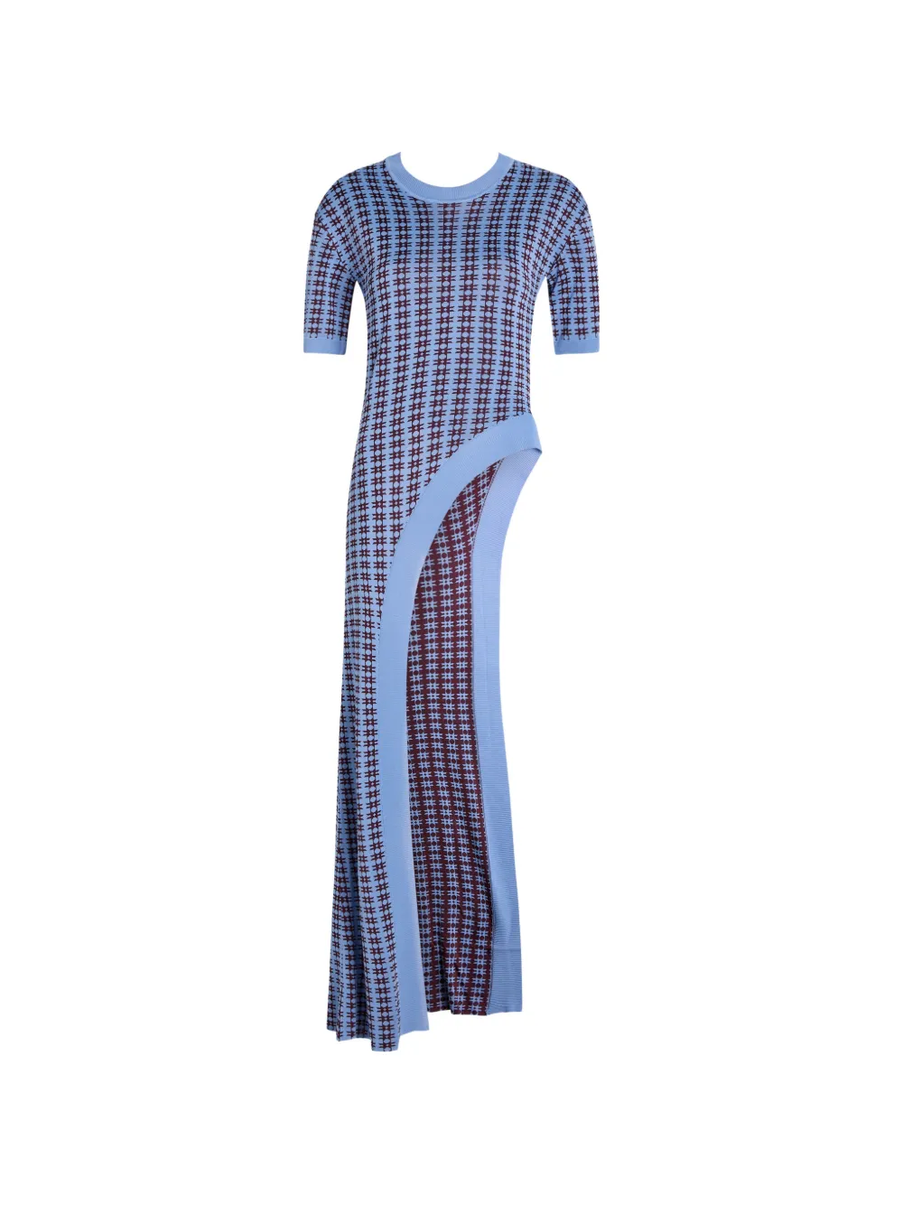 Rabanne patterned cut-out dress - Blu