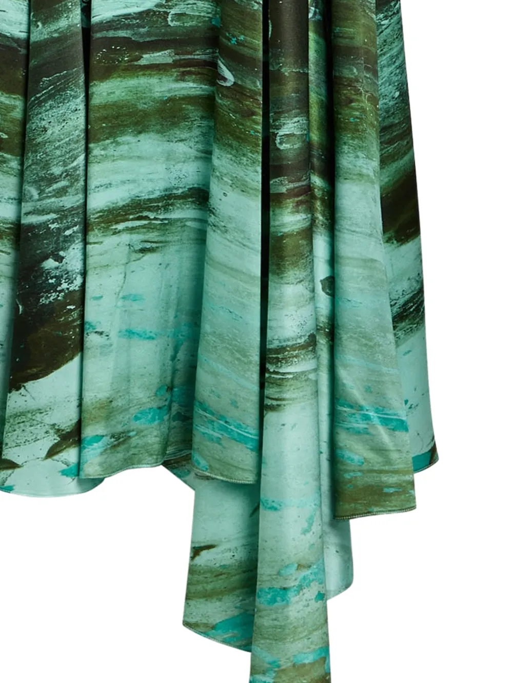  Roksanda Tera Asymmetric Printed Midi Dress - Green 