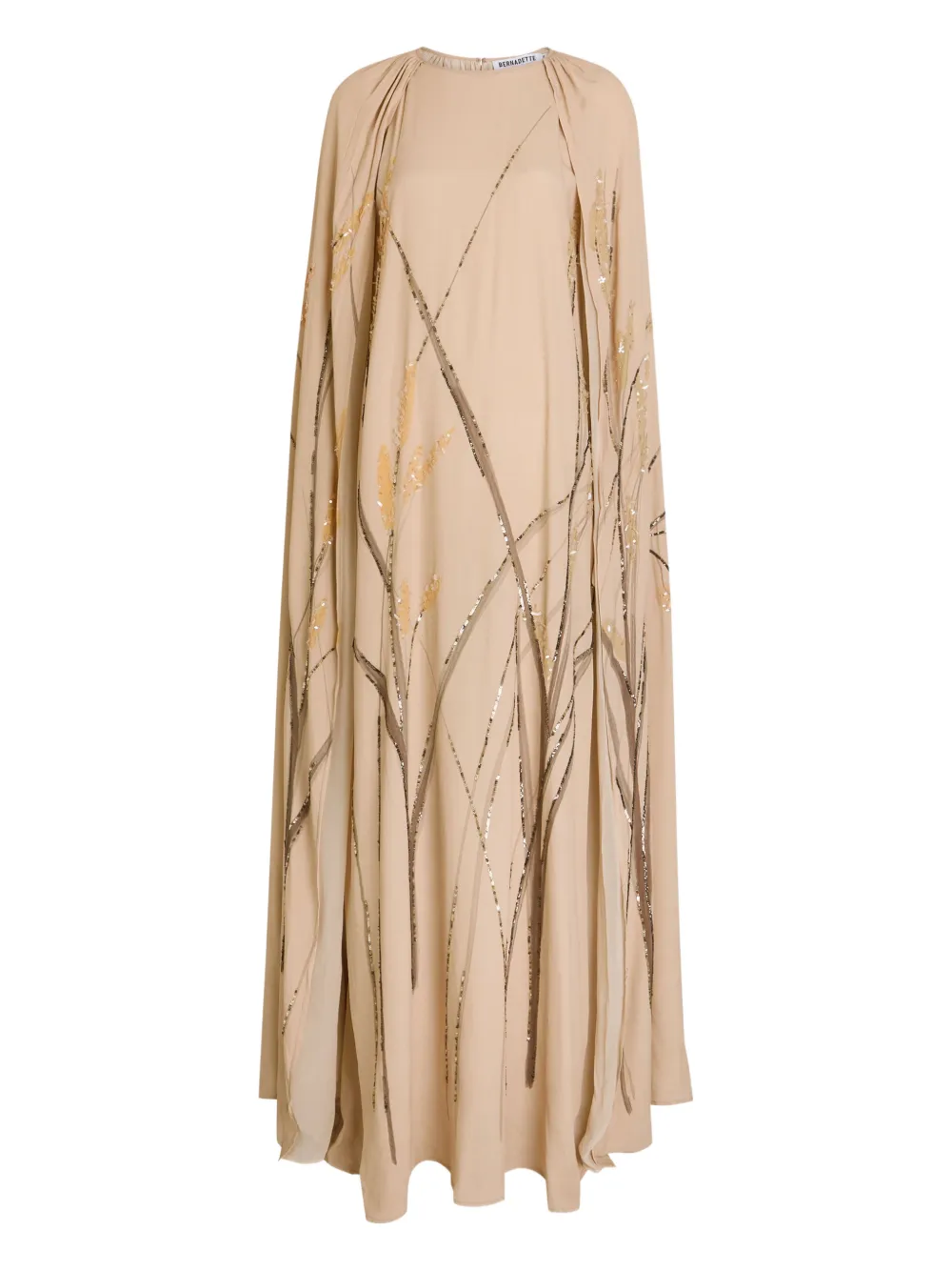 Bernadette Abito con mantella - Toni neutri