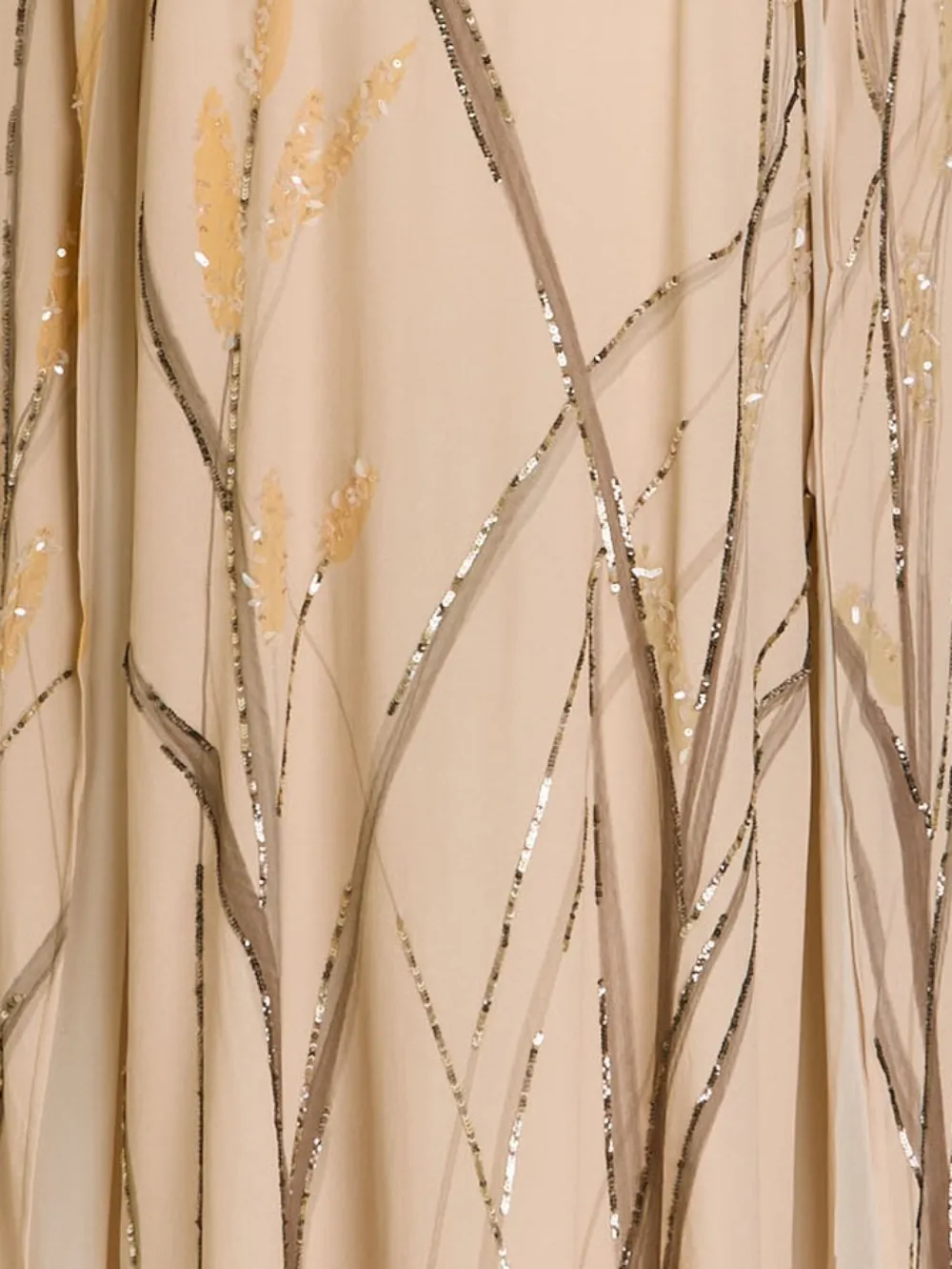 Bernadette Jurk met cape - Beige