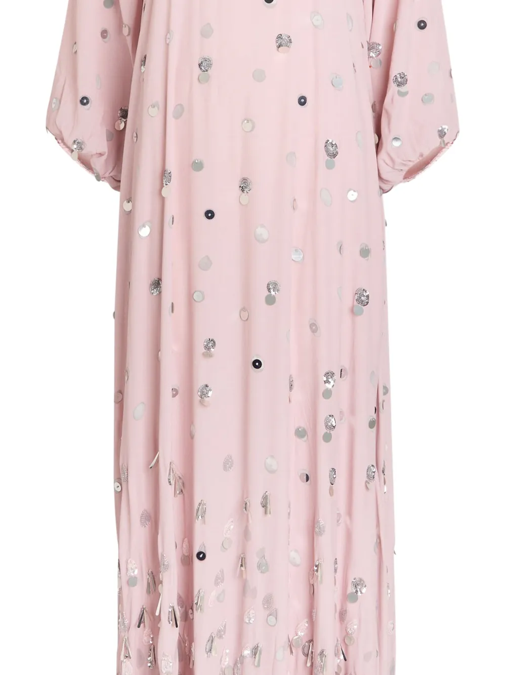 Bernadette Frida jurk verfraaid met stippen - Roze