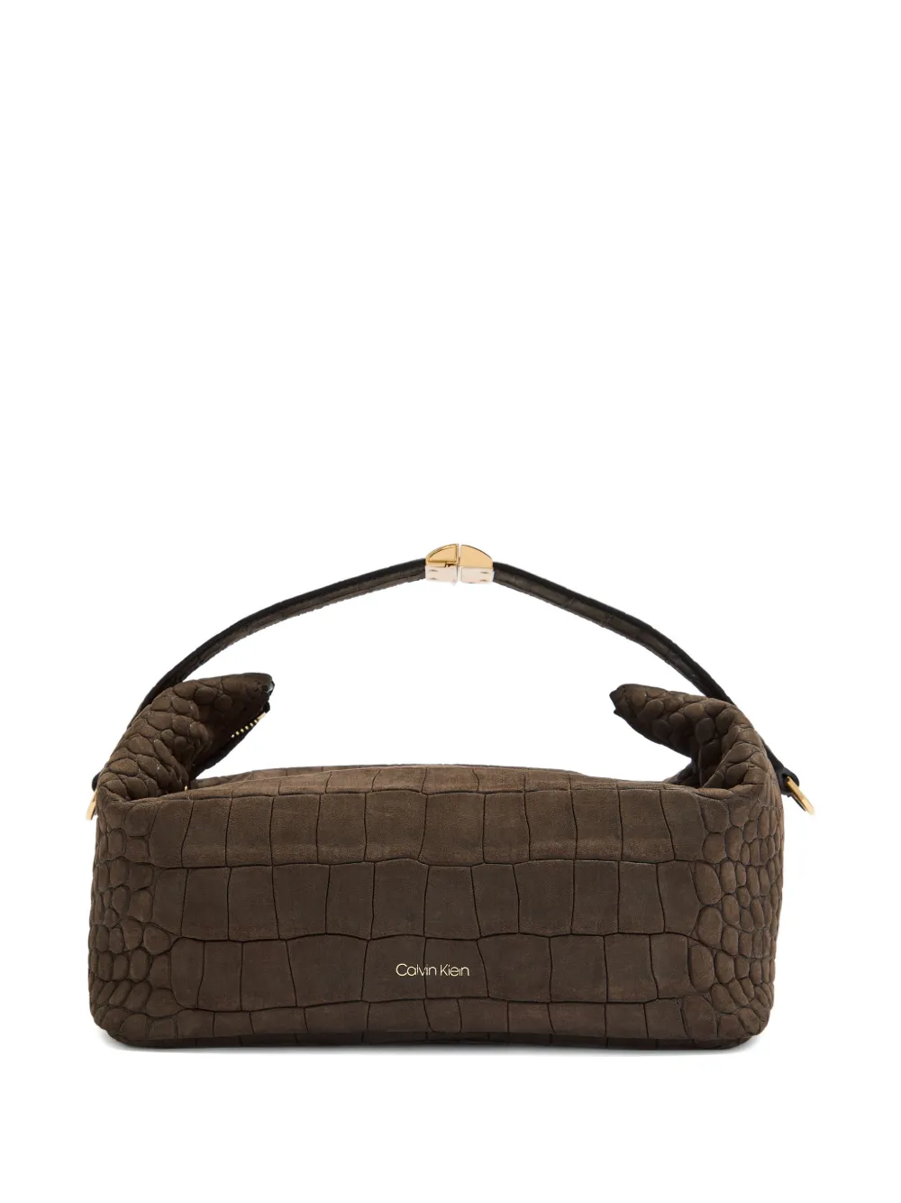 Calvin Klein Borsa tote goffrata Andy piccola - Marrone