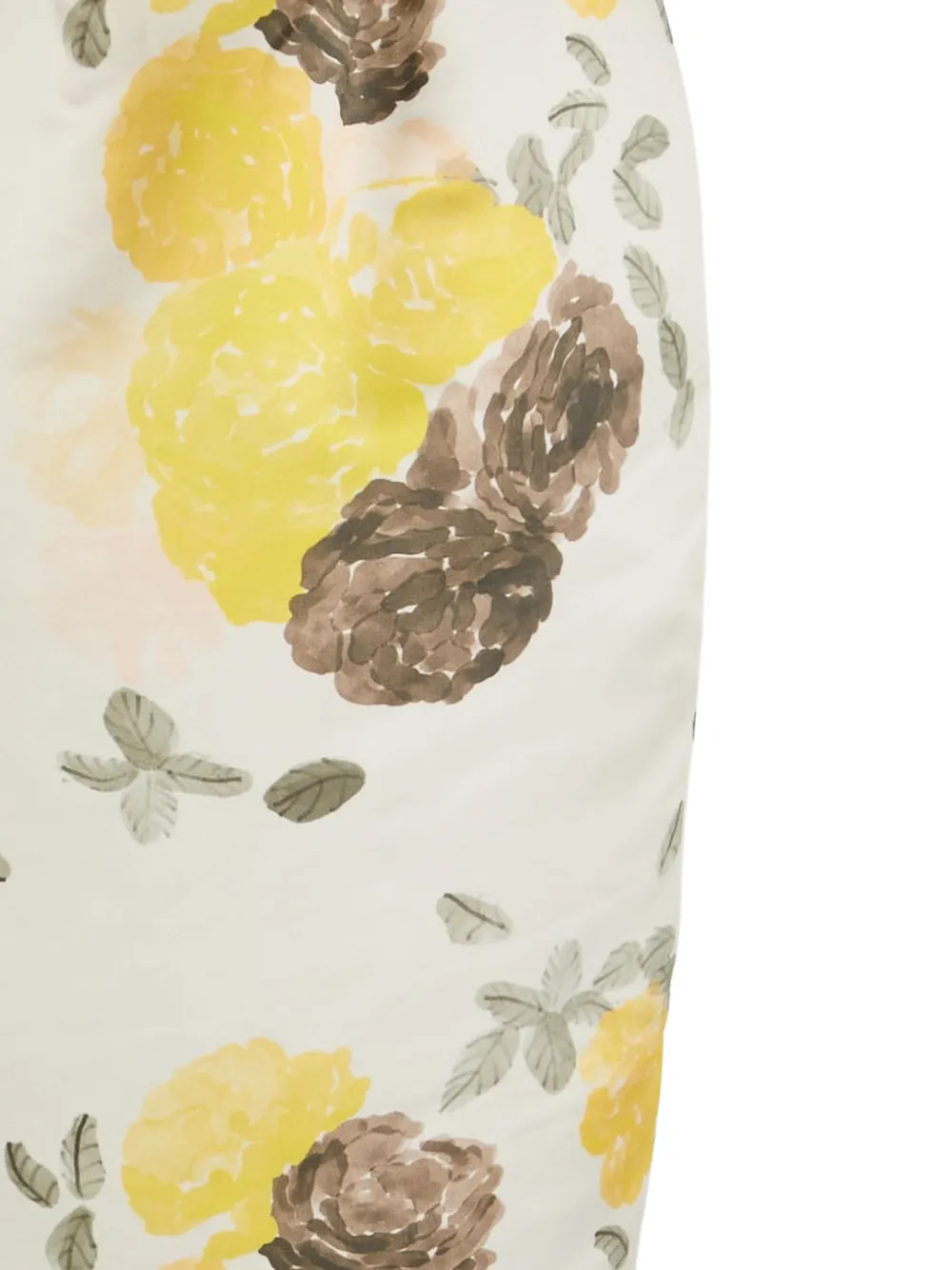 Bernadette Midi-jurk met bloemenprint - Beige