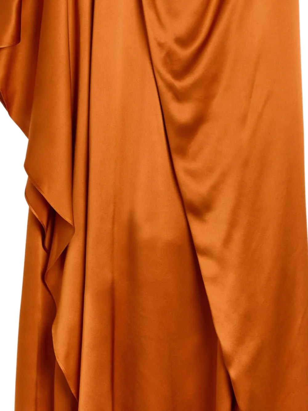 Roksanda Hiba gedrapeerde asymmetrische jurk - Oranje