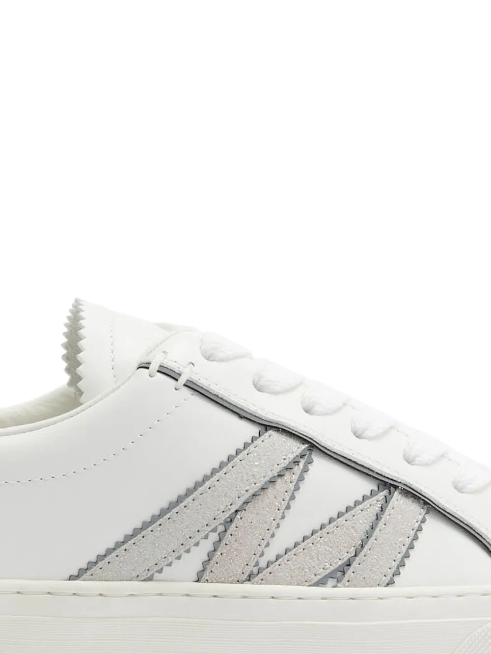 Moncler Monaco 2 sneakers met glitterapplicatie Wit