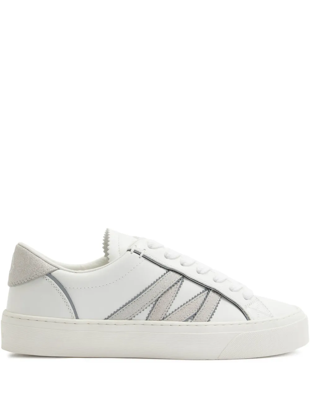 Moncler Monaco 2 sneakers met glitterapplicatie Wit