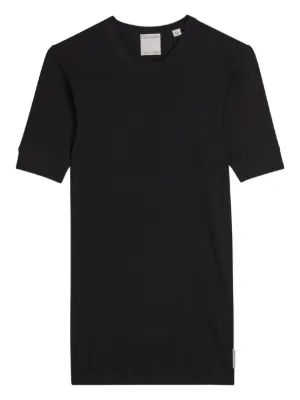 Prada Ribbed Cotton T-shirt | Black | FARFETCH