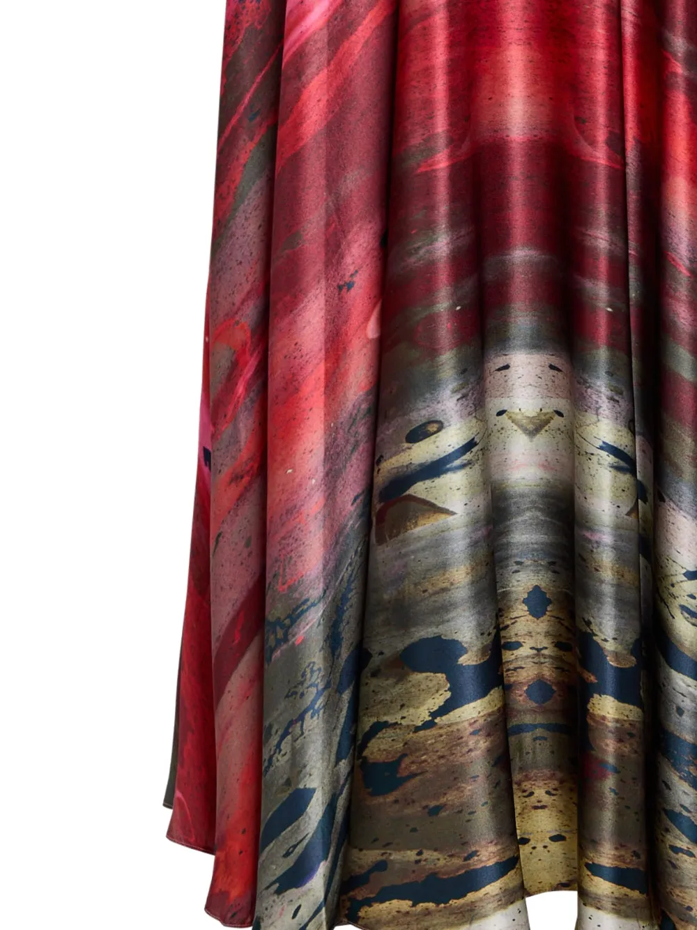 Roksanda Ameera zijden maxi-rok - Rood