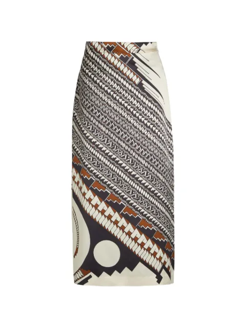 Heirlome Lexi geometric print midi skirt