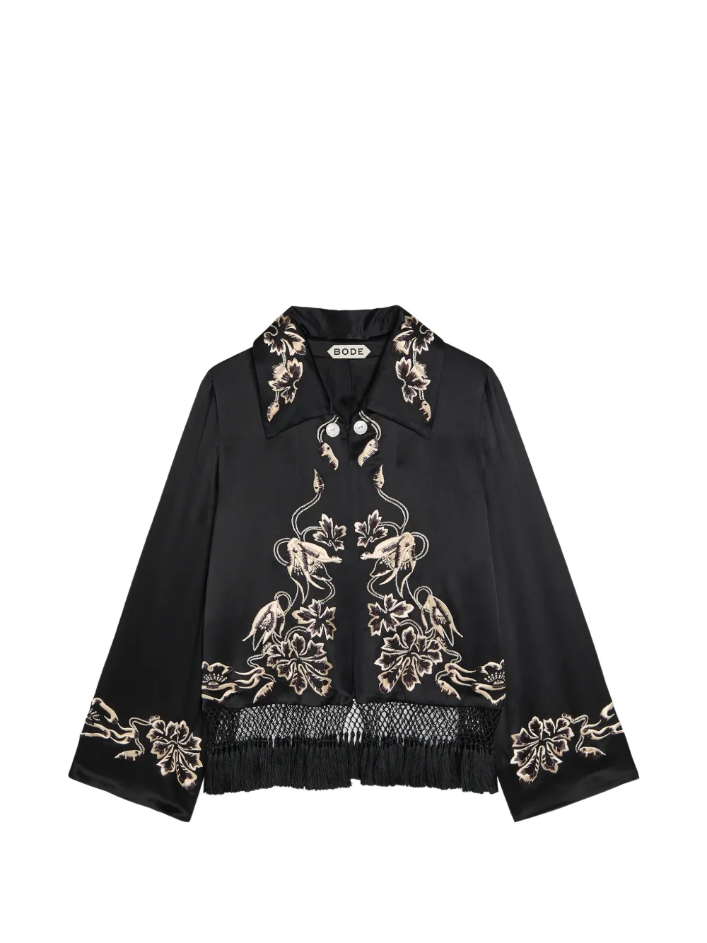 BODE silk jacket - Nero