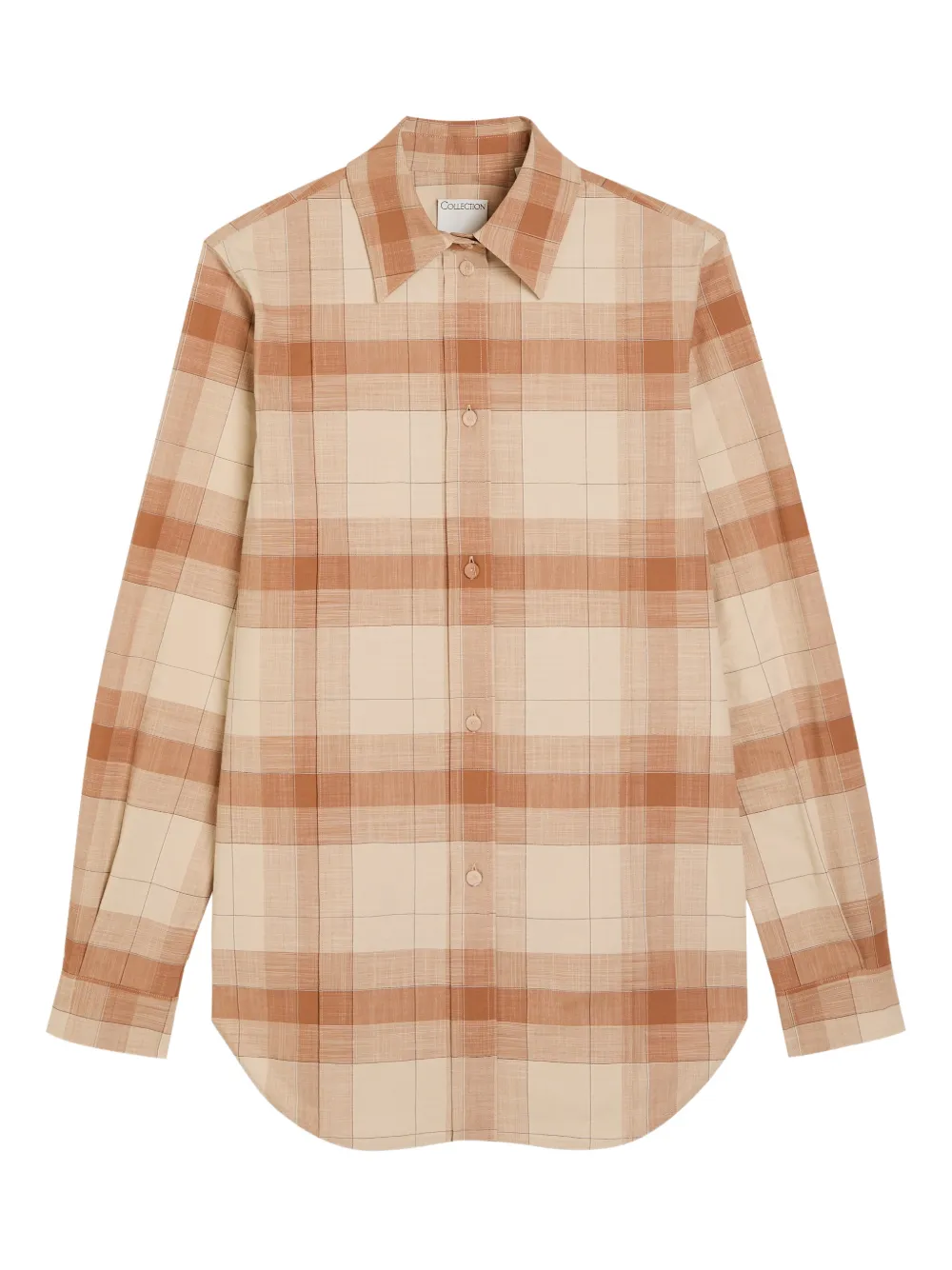 Calvin Klein Camicia Scarlett a quadri - Toni neutri