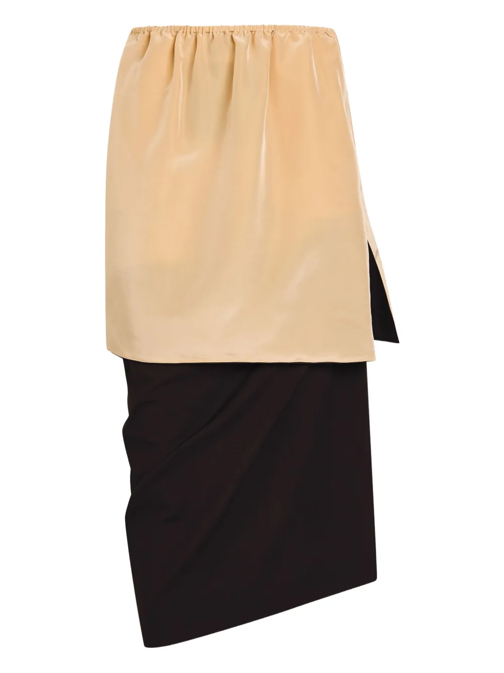 Calvin Klein Gonna midi con spacco - Toni neutri