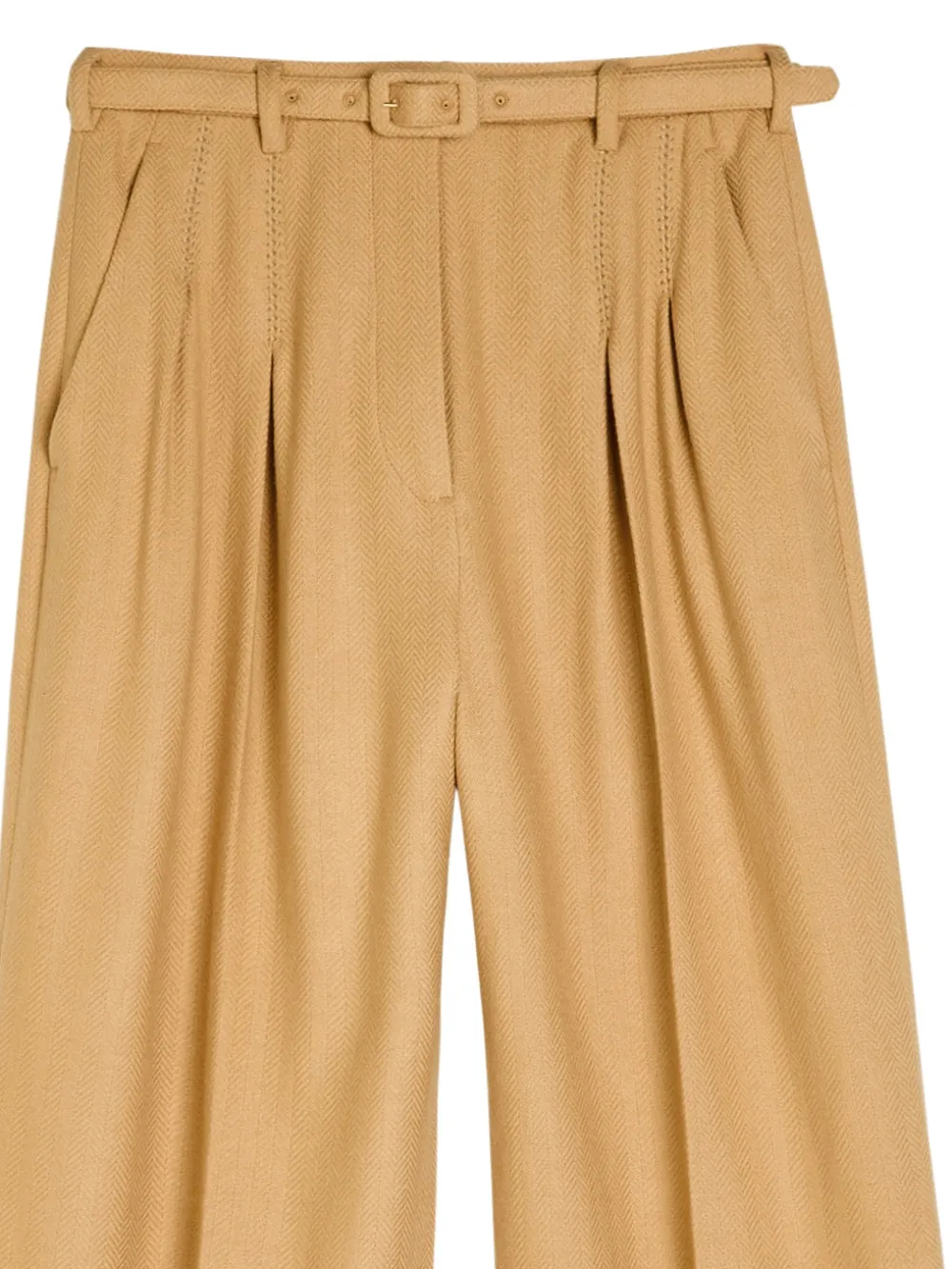 Gabriela Hearst Vargas plooibroek met ceintuur - Beige