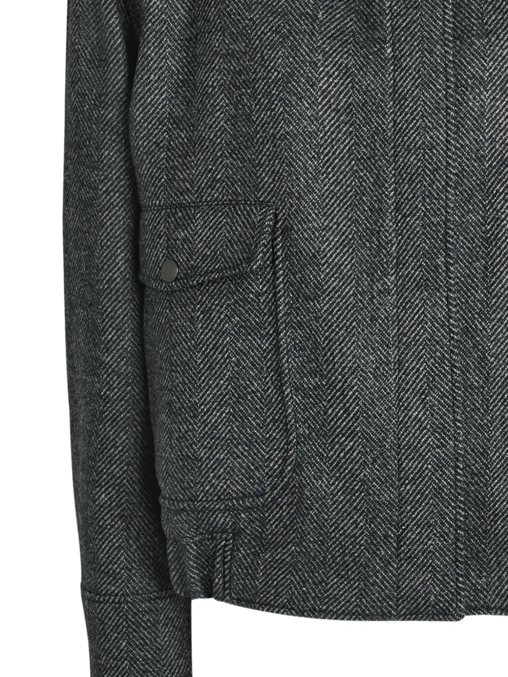  Stella Mccartney Flap-pocket Herringbone Jacket - Grey 