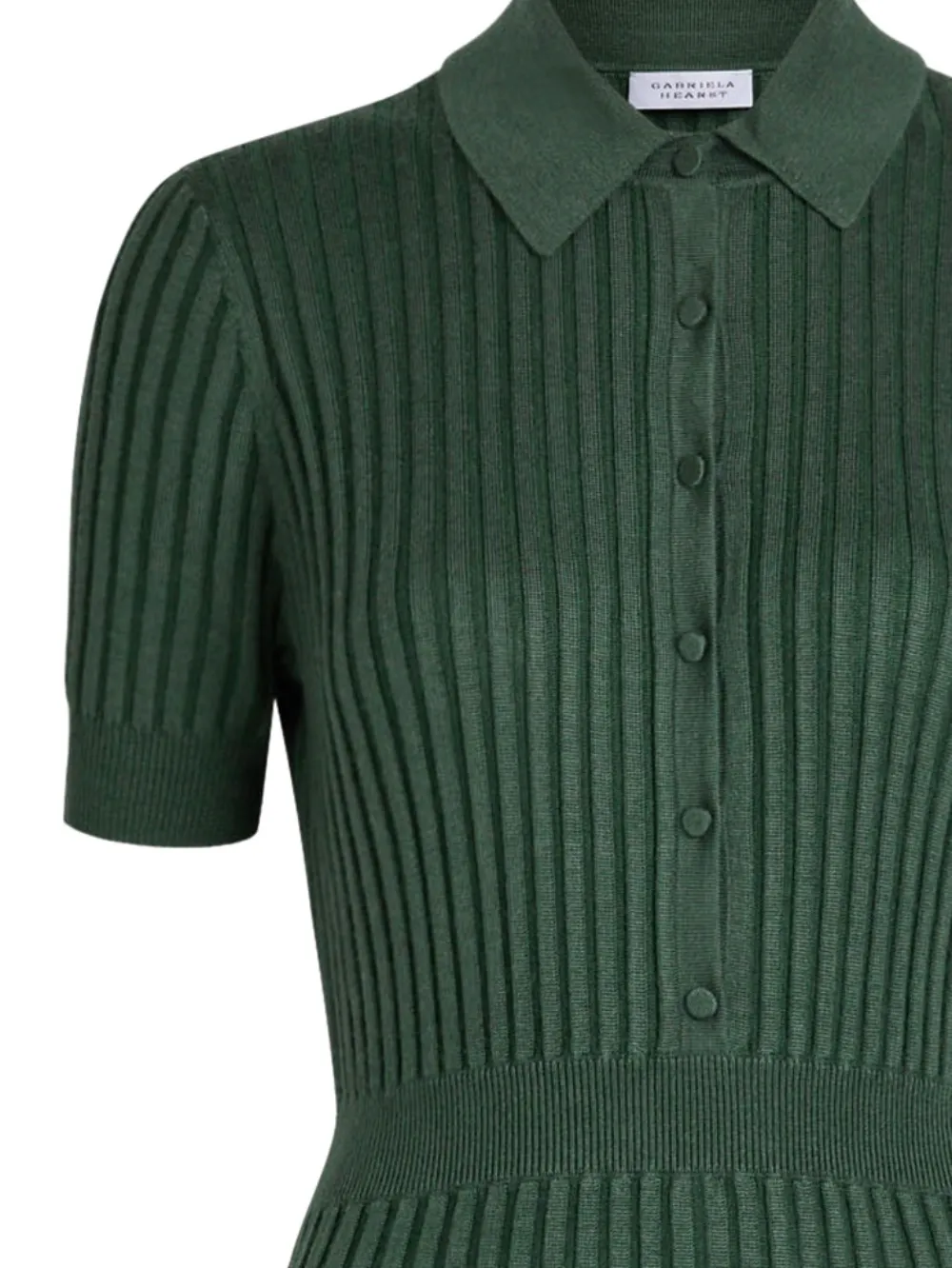 Gabriela Hearst Amor gebreide midi-jurk - Groen