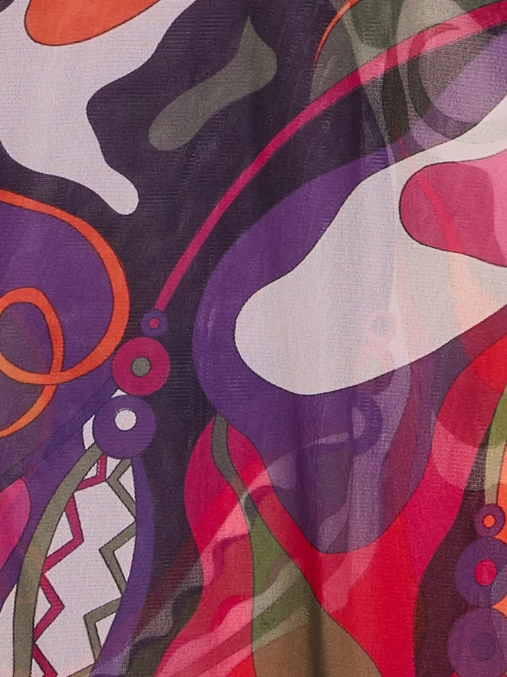  Pucci Ruffled Printed Top - Purple 