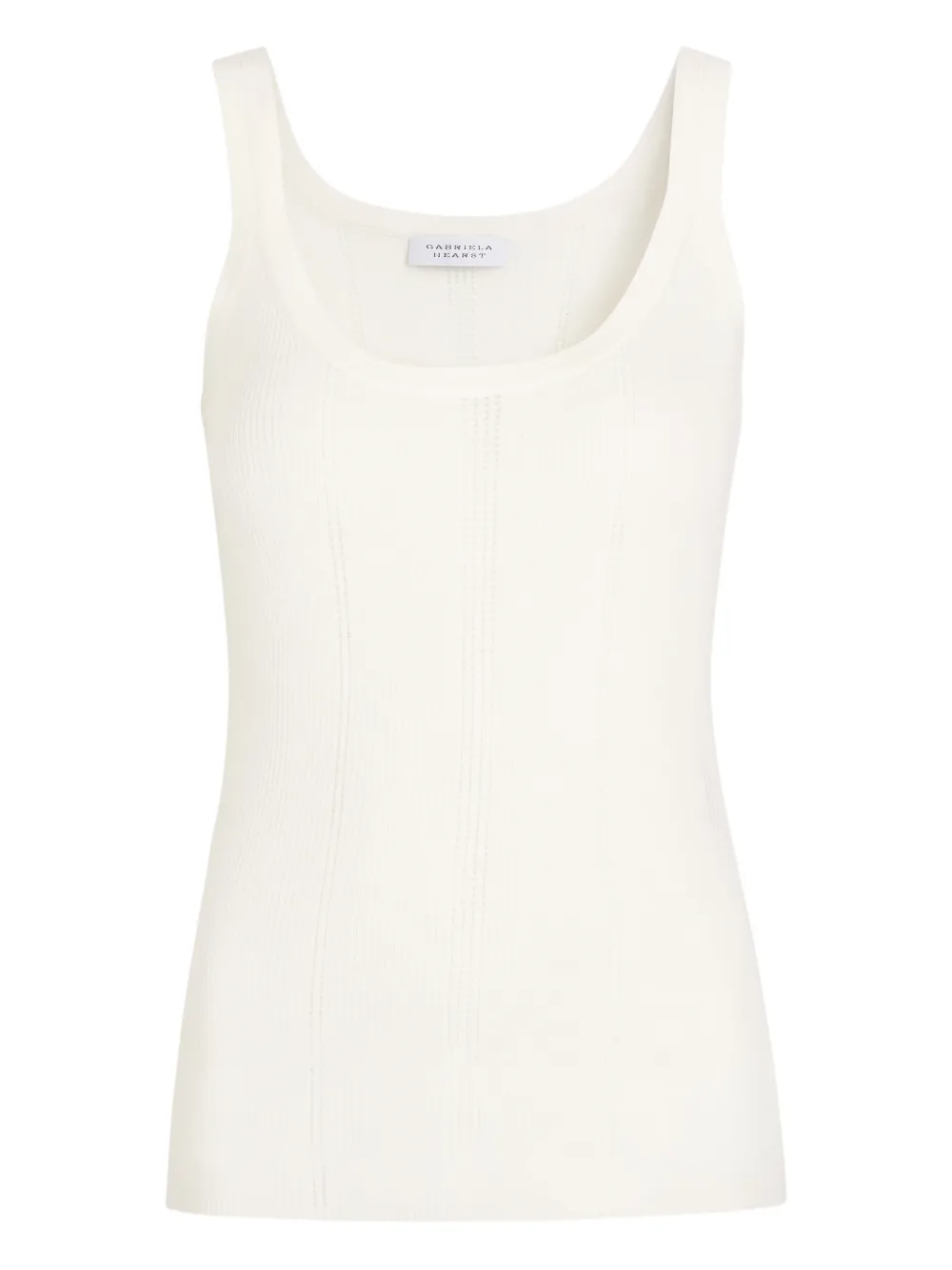 Gabriela Hearst Top a coste - Toni neutri