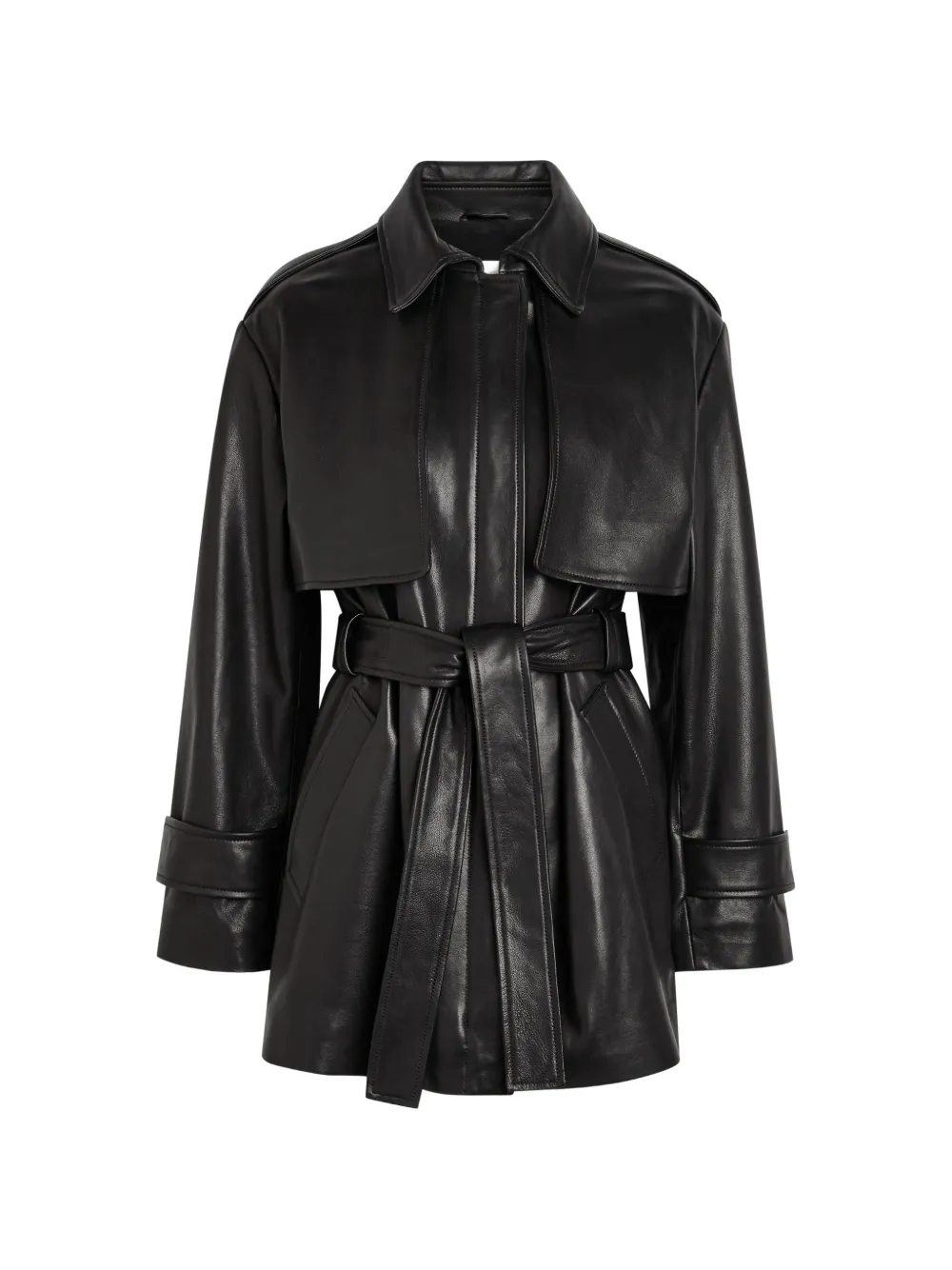 Nour Hammour Priya belted jacket - Nero