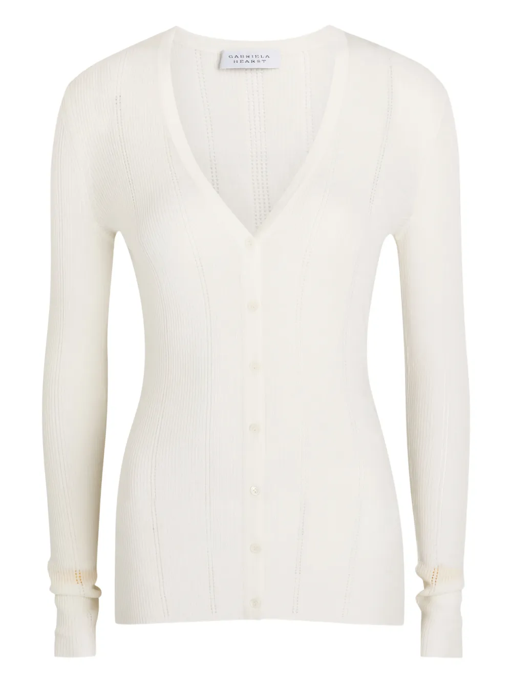 Gabriela Hearst Lillian V-neck button cardigan - Neutrals