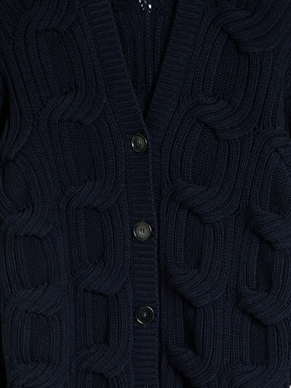  Stella Mccartney Cable-knit Button-down Cardigan - Blue 
