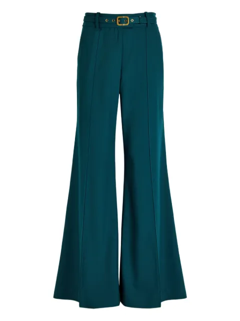 ZIMMERMANN belt-fastening flared trousers