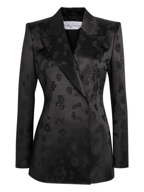 Gabriela Hearst floral double-breasted jacket