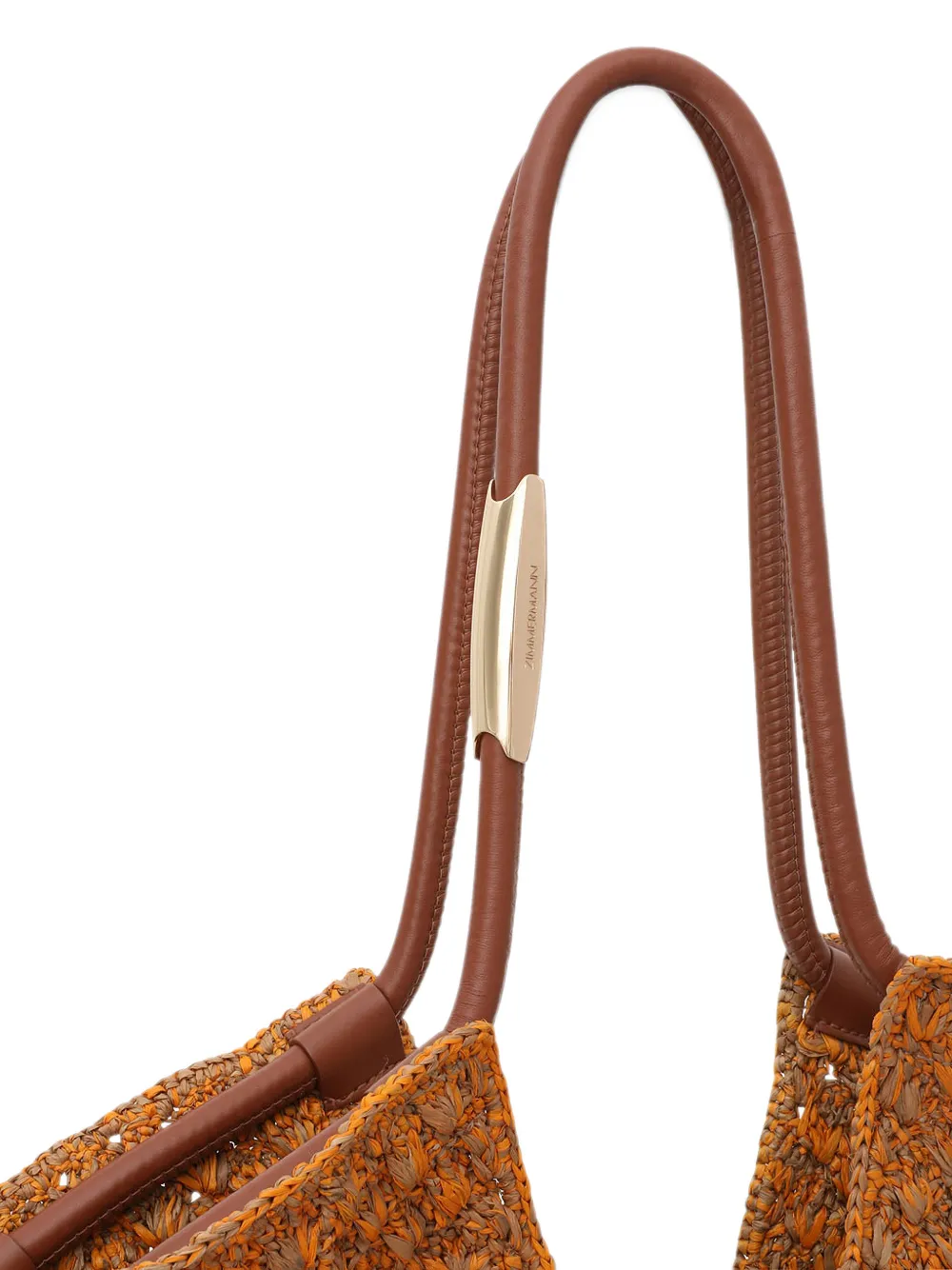ZIMMERMANN Goldentime medium shopper met franje Bruin
