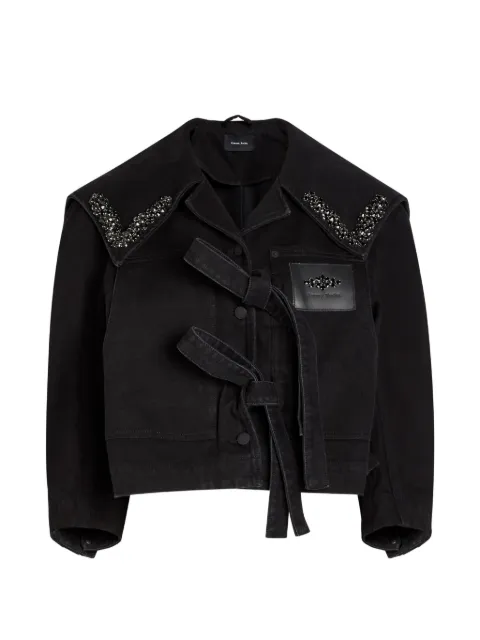 Simone Rocha embellished tie-details jacket