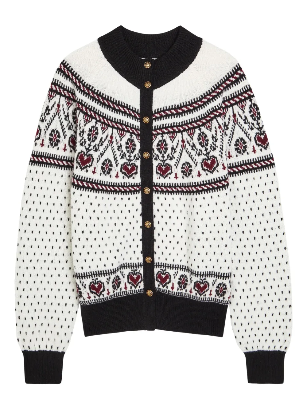 Khaite Intarsia-knit Cardigan In White