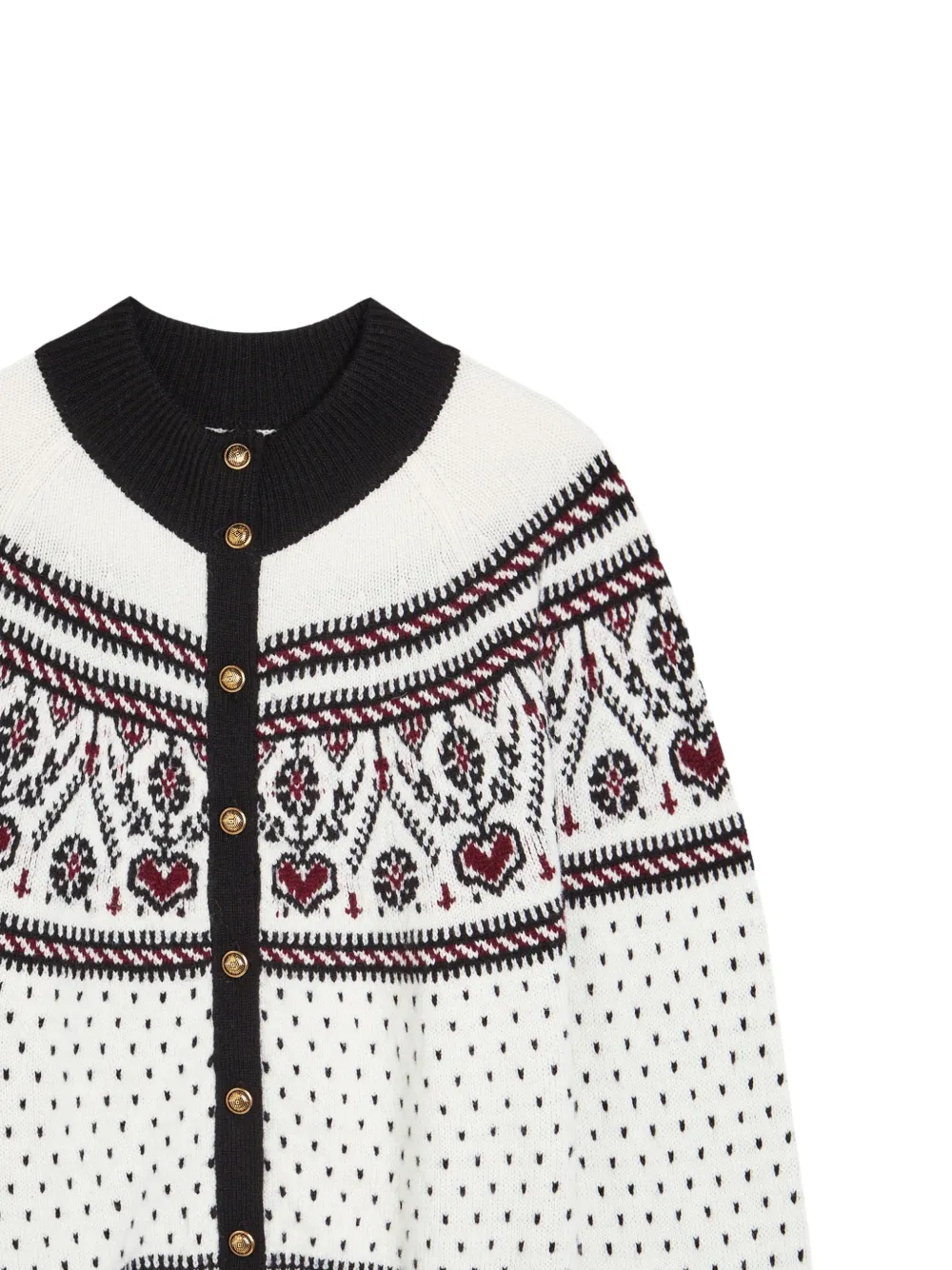  Khaite Intarsia-knit Cardigan - White 